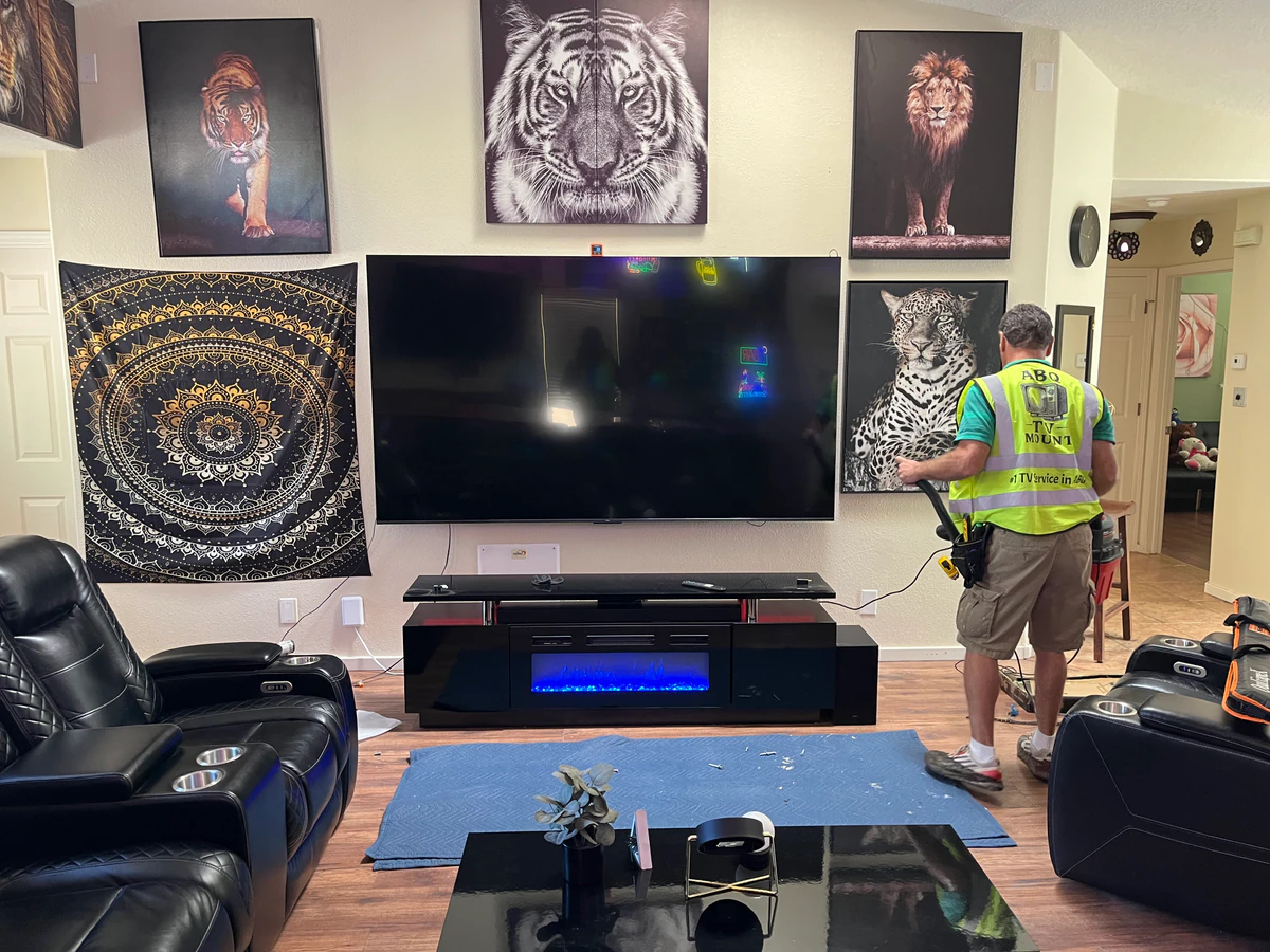 ABQ TV Mount home cinema installation photo 4 in Albuquerque, NM