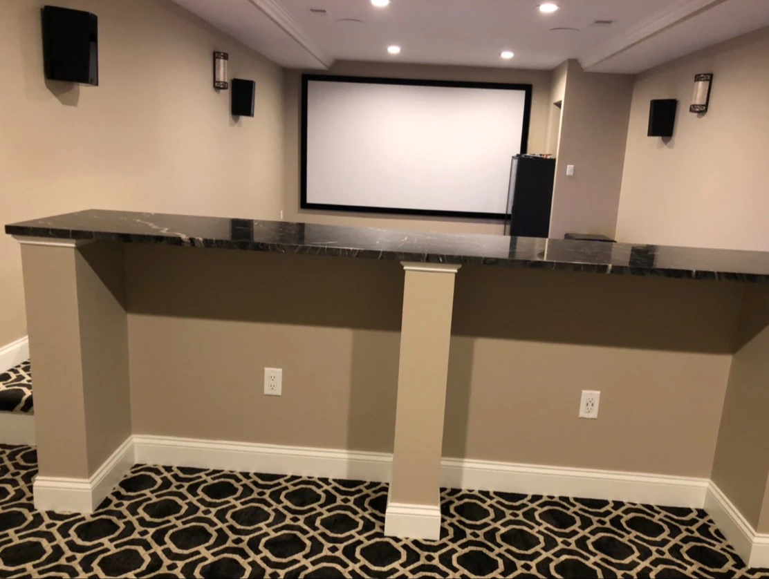 Anything Is Possible Renovation and Home Theater Design home theater installation photo 3 in Adrian, PA