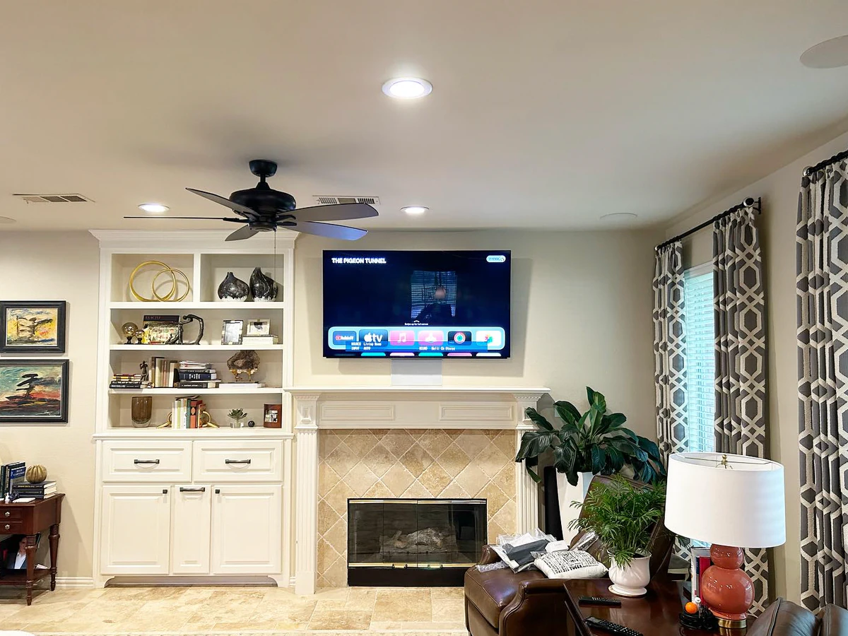 Audio Visual Up home cinema installation photo 4 in Fort Worth, TX