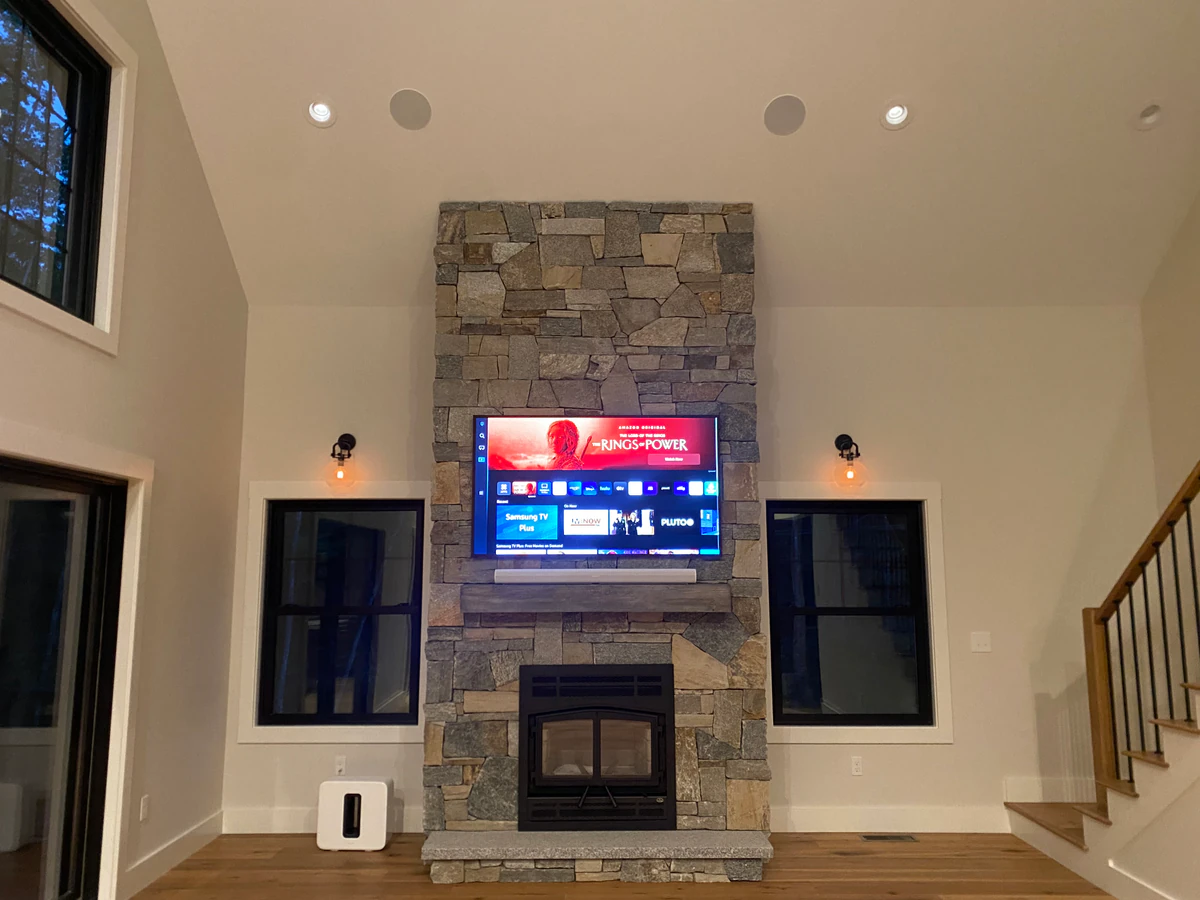 Cinemaesque Home Theater home theater installation photo 2 in Gilford, NH
