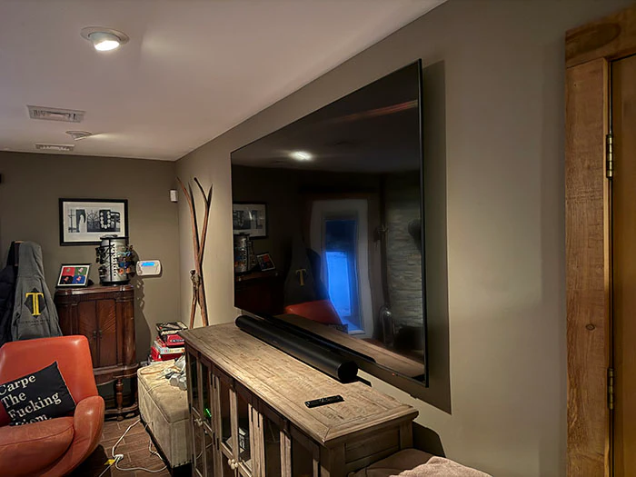 Cinemaesque Home Theater home theater installation photo 3 in Gilford, NH