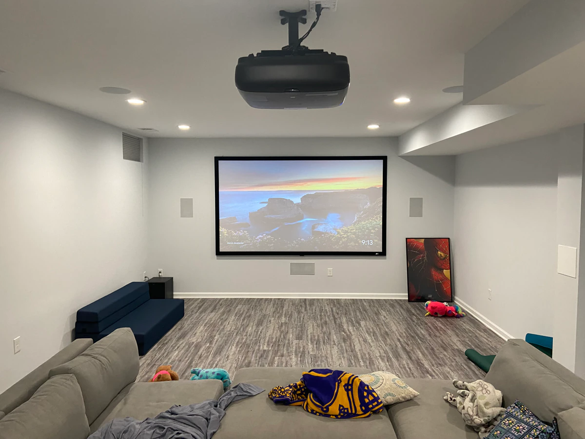 Custom Audio and Video Solutions home cinema installation photo 2 in Wall Township, NJ