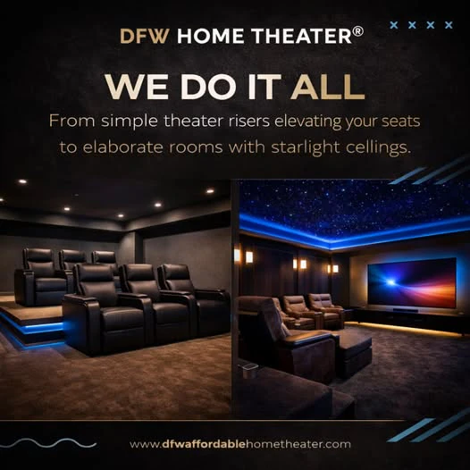 DFW Home Theater LLC home theater installation photo 4 in Pilot Point, TX
