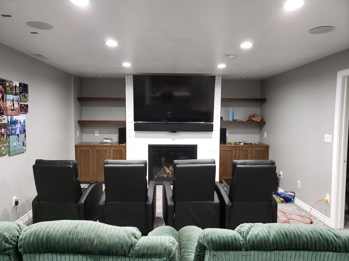 Dixie Cable Tech home cinema installation photo 3 in Washington, UT