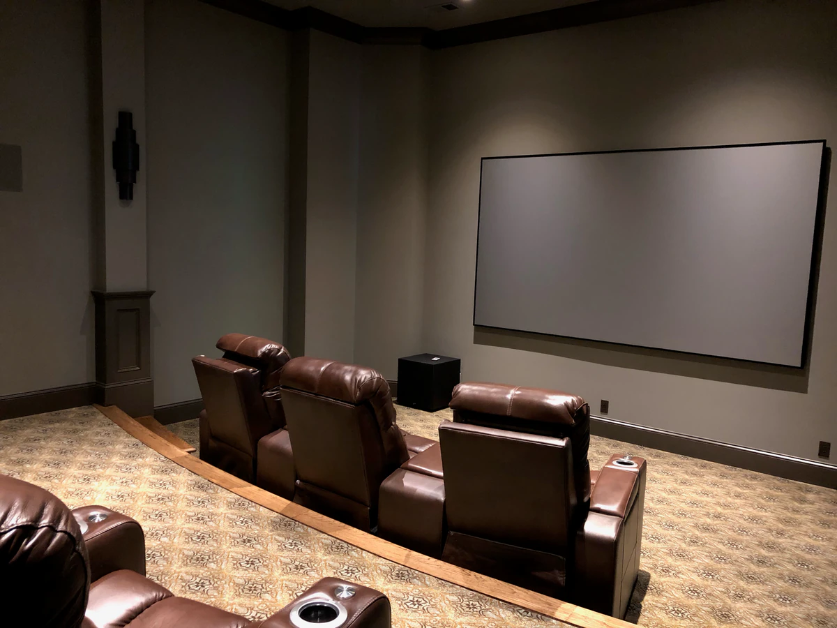 Elevated Electronics home theater installation photo 3 in Overland Park, KS