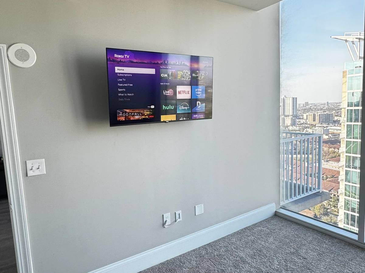 Handy Andy TV Mounting & Home Theater home cinema installation photo 4 in Houston, TX