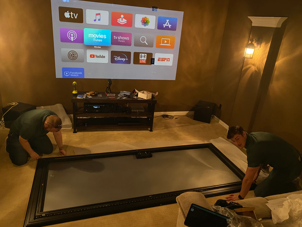 Hill Country Home Theater home cinema installation photo 2 in Bandera, TX