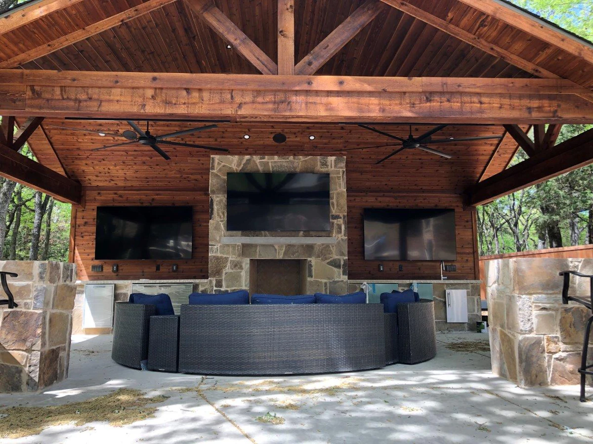 Modern Media home theater installation photo 3 in Southlake, TX