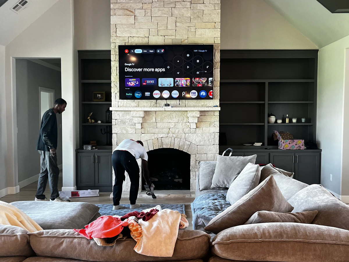 Natural Palms LLC TV Mounting home cinema installation photo 3 in Council Hill, OK
