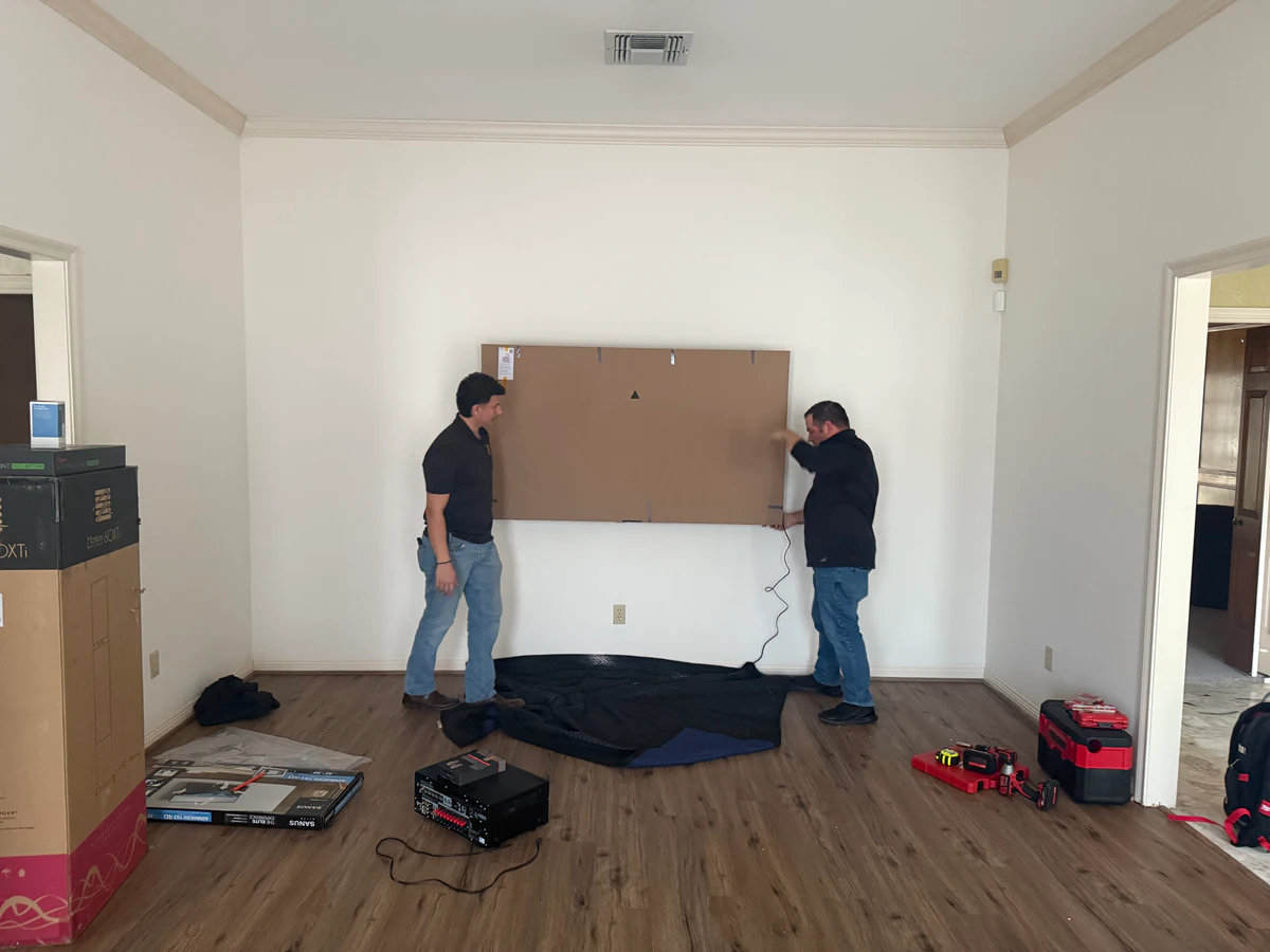 NXT TV Mounting home theater installation photo 4 in Conroe, TX