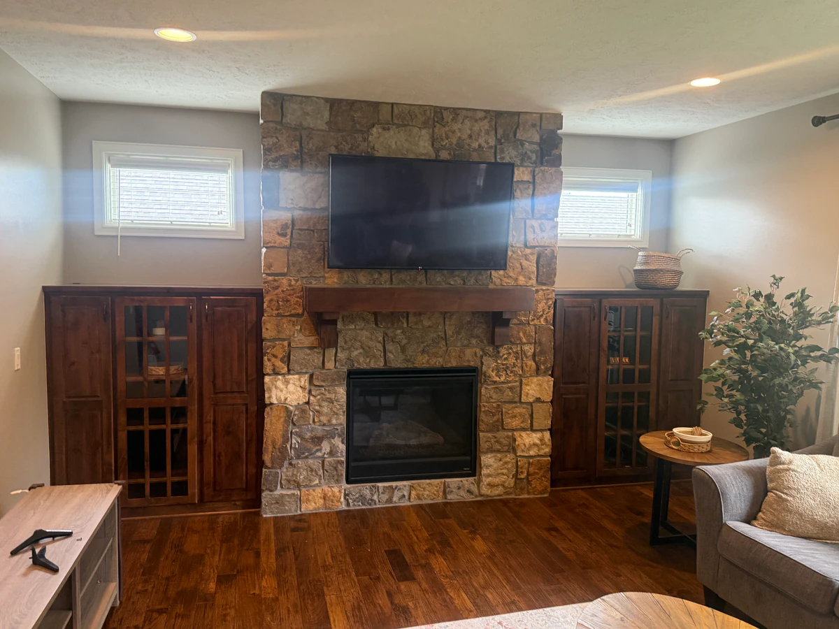 On The Wall Mounting Services home cinema installation photo 3 in Omaha, NE