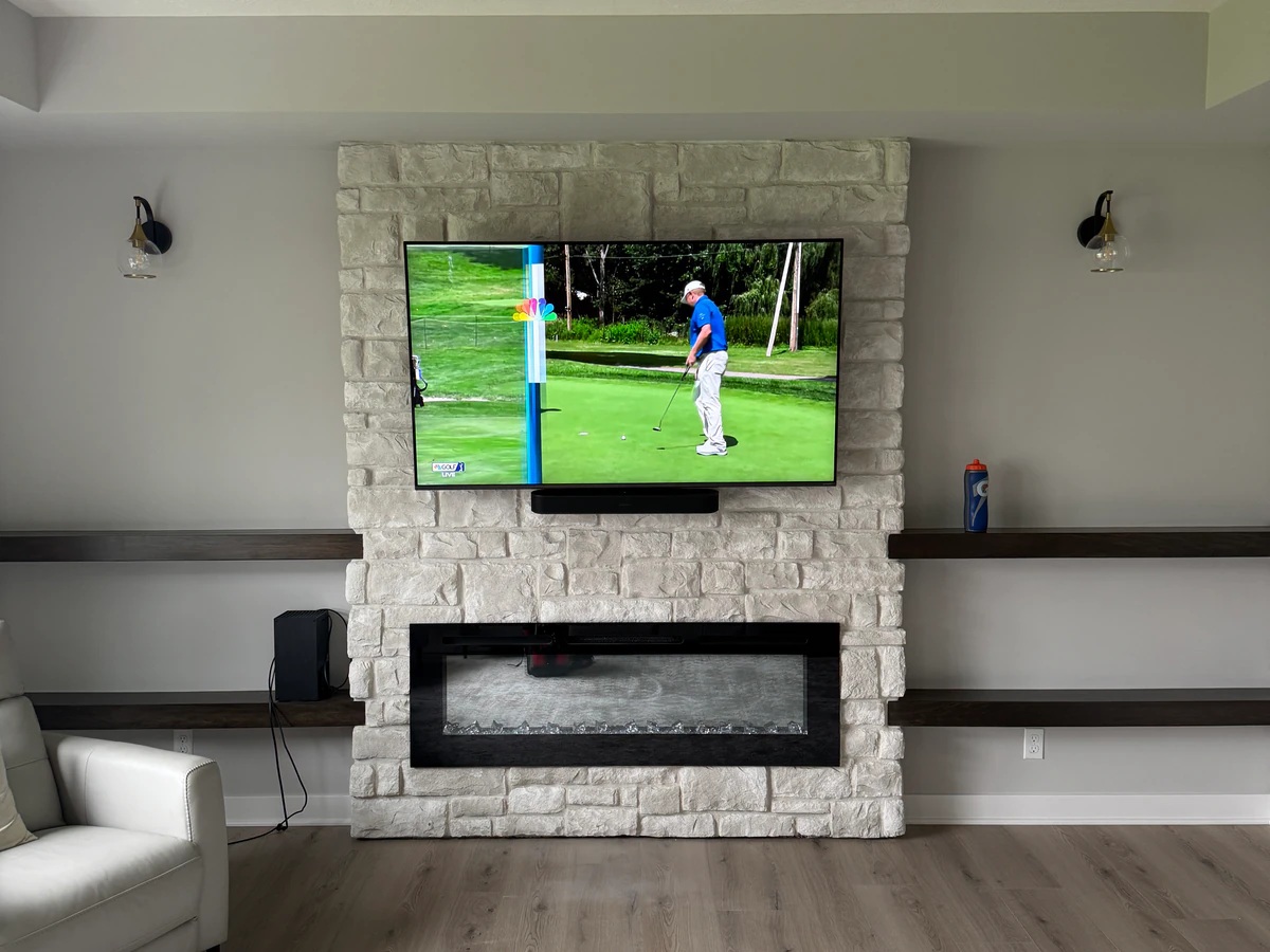 On The Wall Mounting Services home cinema installation photo 4 in Omaha, NE