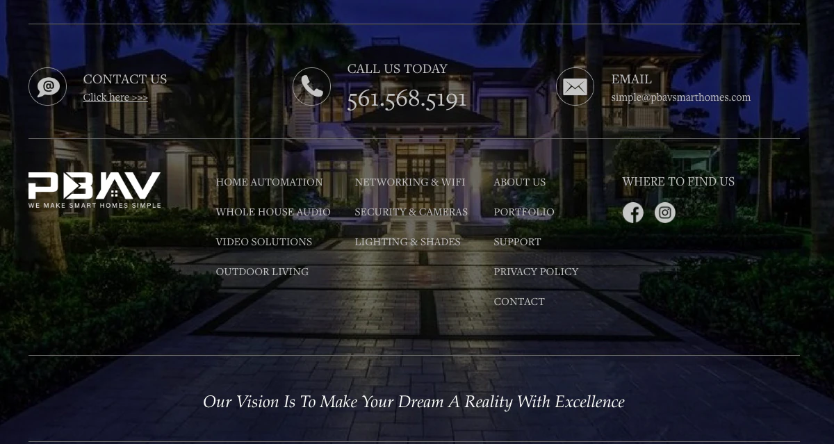 Palm Beach Audio Visions — Home Automation in West Palm Beach, FL