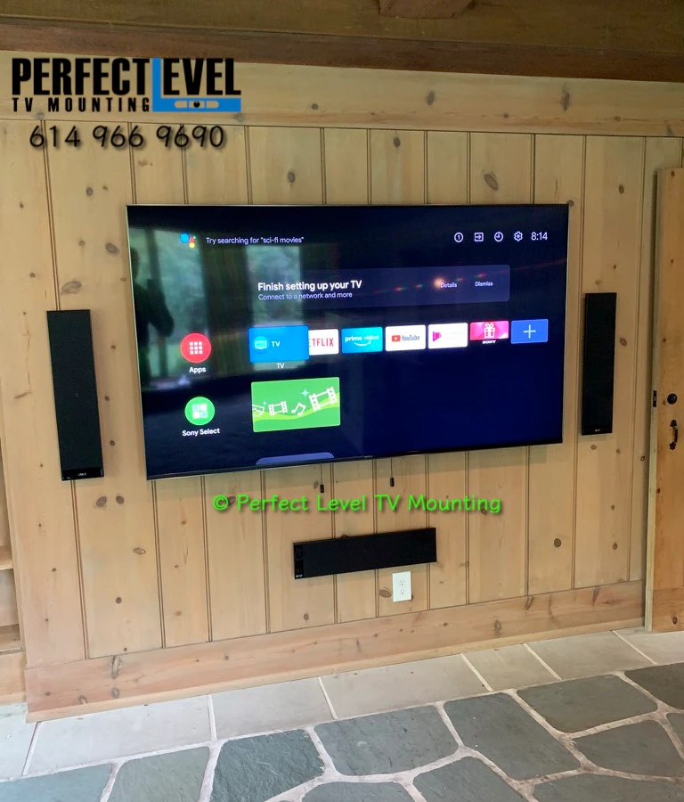Perfect Level TV Mounting home theater installation photo 2 in Columbus, OH