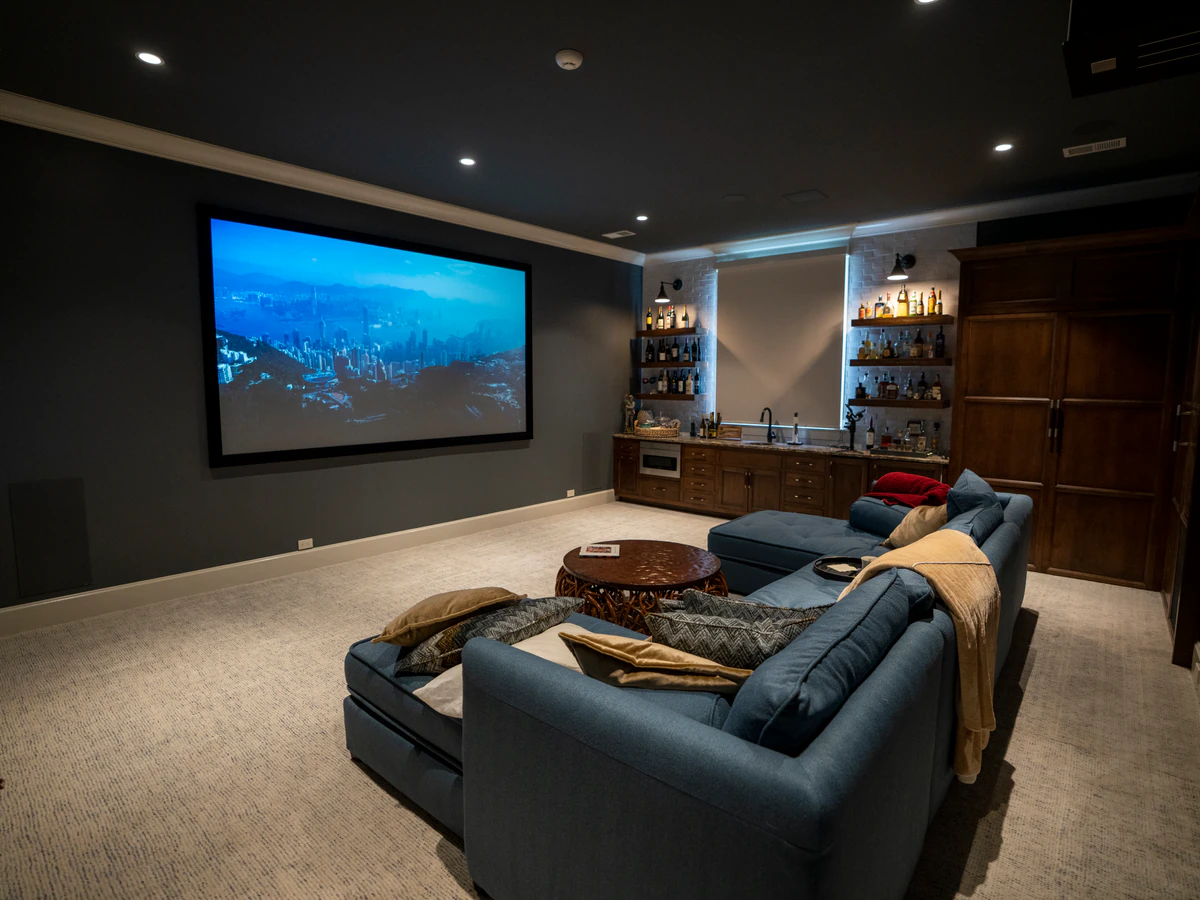 Peridon Entertainment home cinema installation photo 3 in Houston, TX