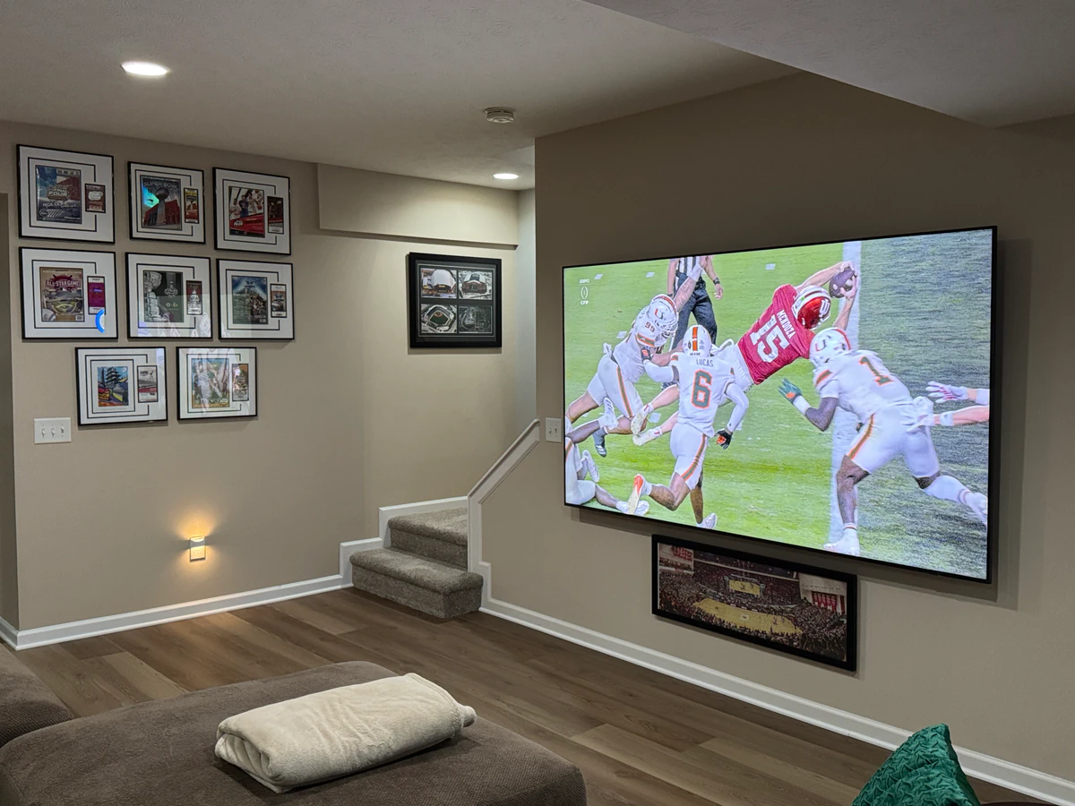 Precision TV Mounting home cinema installation photo 3 in Central, IN