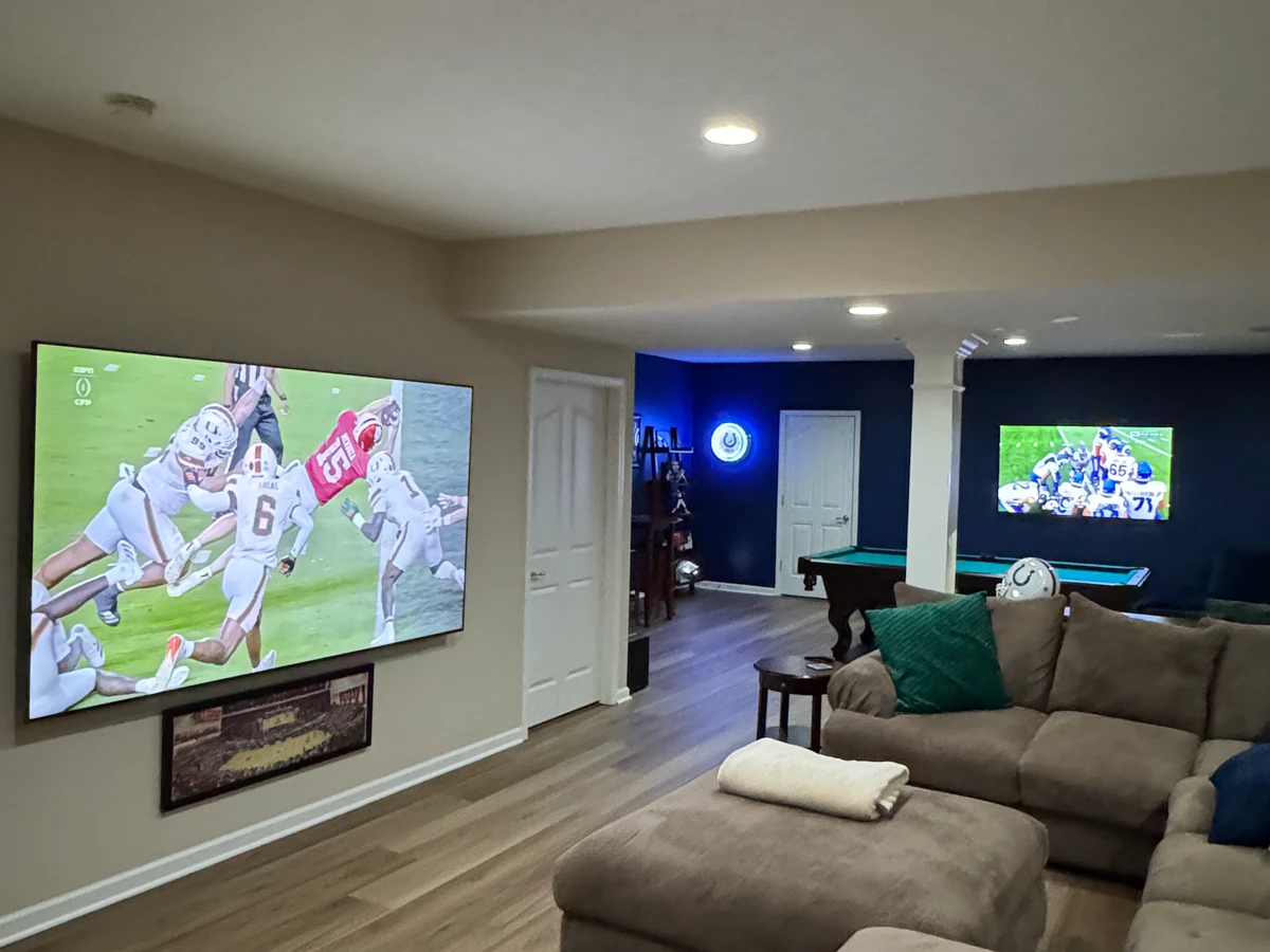 Precision TV Mounting home cinema installation photo 4 in Central, IN