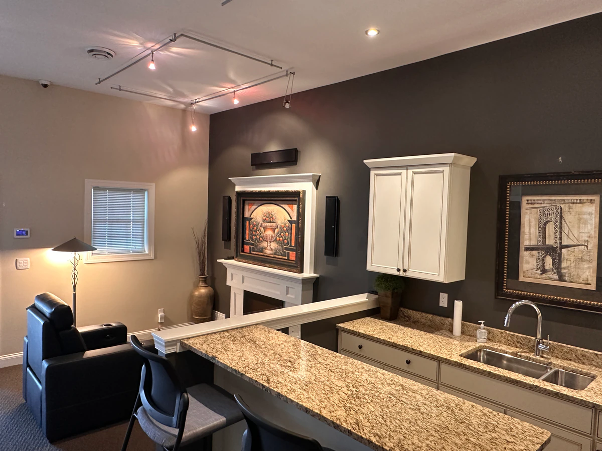 Reference Audio Video & Security home theater installation photo 3 in Coralville, IA