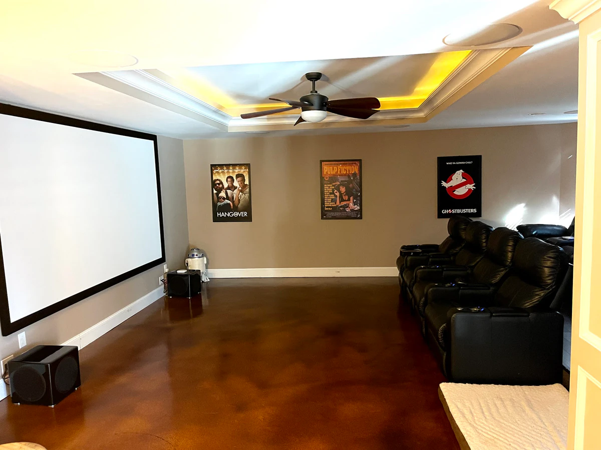Trinity Home Theater home cinema installation photo 2 in Raleigh, NC