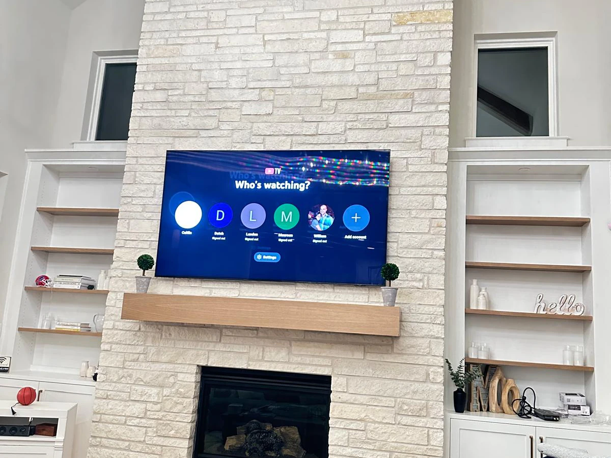 TRUST TV MOUNTING & HOME SOLUTIONS home cinema installation photo 3 in McKinney, TX